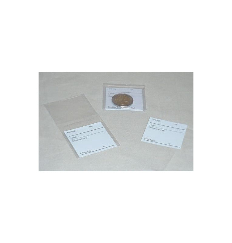 Fundas para monedas dobles KOBRA x 100 unidades